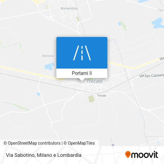Mappa Via Sabotino