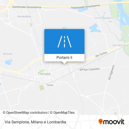 Mappa Via Sempione
