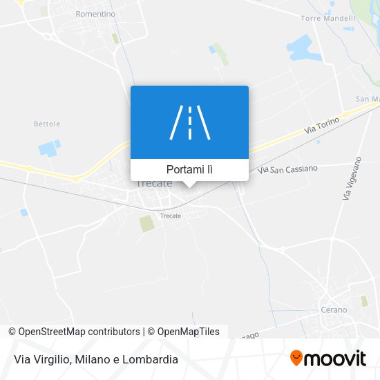 Mappa Via Virgilio