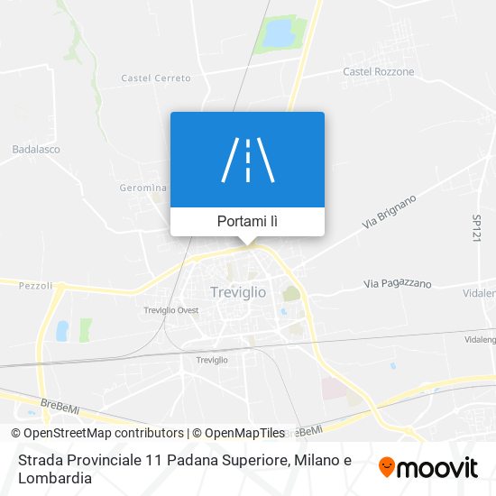 Mappa Strada Provinciale 11 Padana Superiore