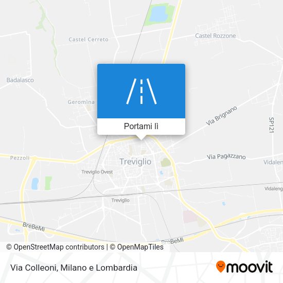Mappa Via Colleoni