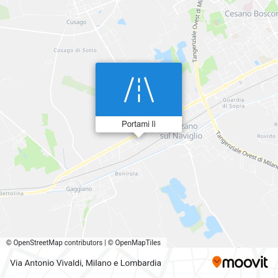 Mappa Via Antonio Vivaldi