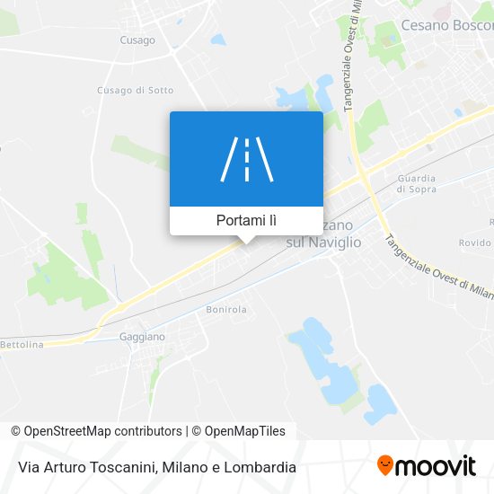 Mappa Via Arturo Toscanini