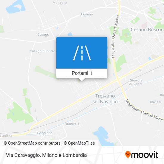Mappa Via Caravaggio