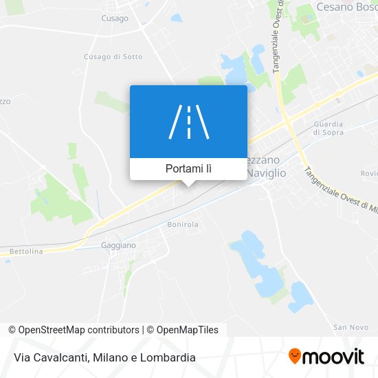 Mappa Via Cavalcanti