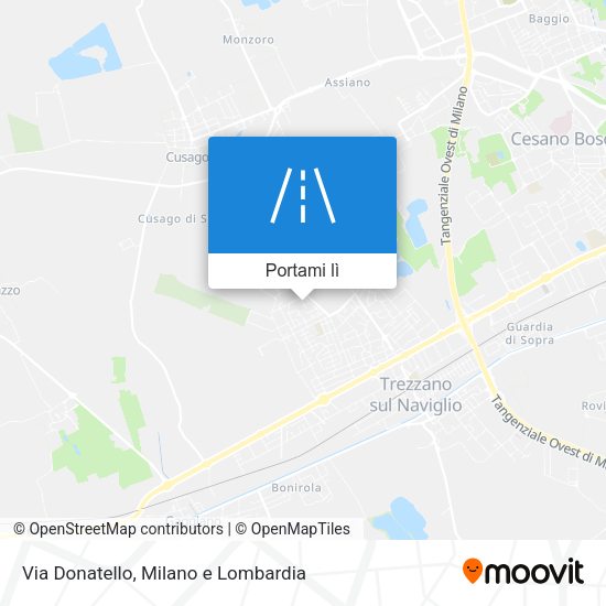 Mappa Via Donatello