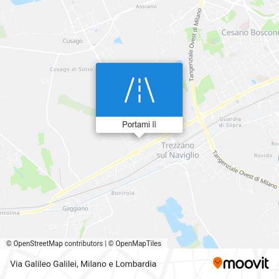 Mappa Via Galileo Galilei