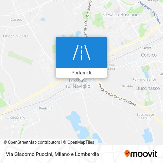 Mappa Via Giacomo Puccini