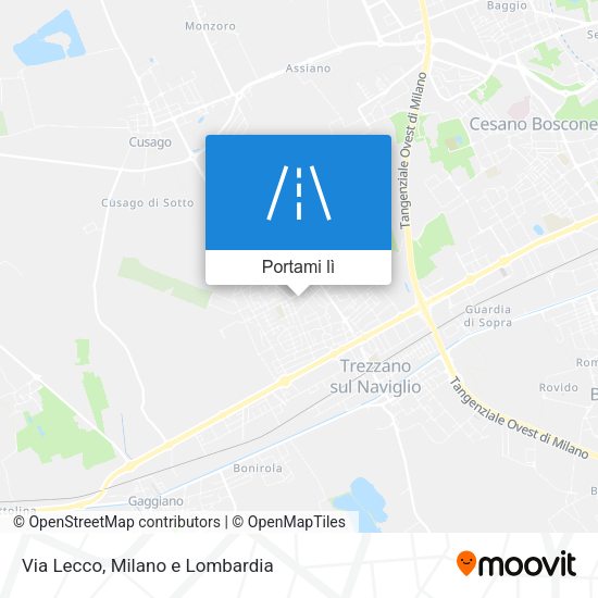 Mappa Via Lecco