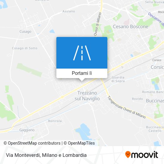 Mappa Via Monteverdi