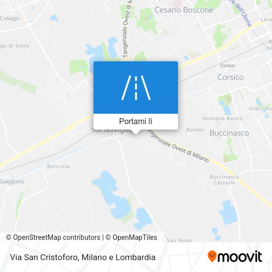 Mappa Via San Cristoforo