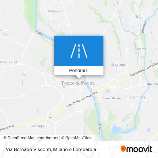 Mappa Via Bernabò Visconti