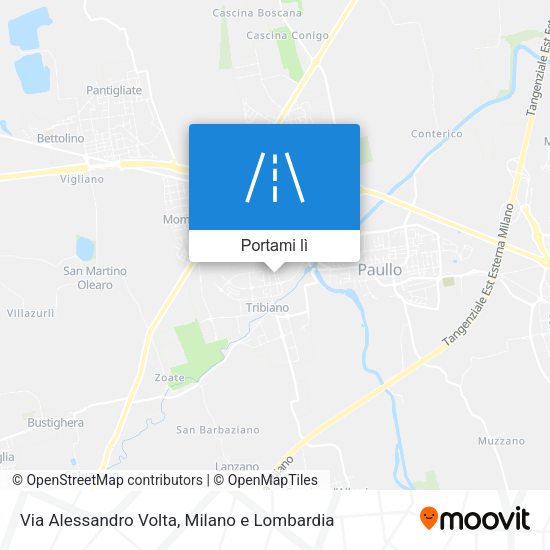 Mappa Via Alessandro Volta