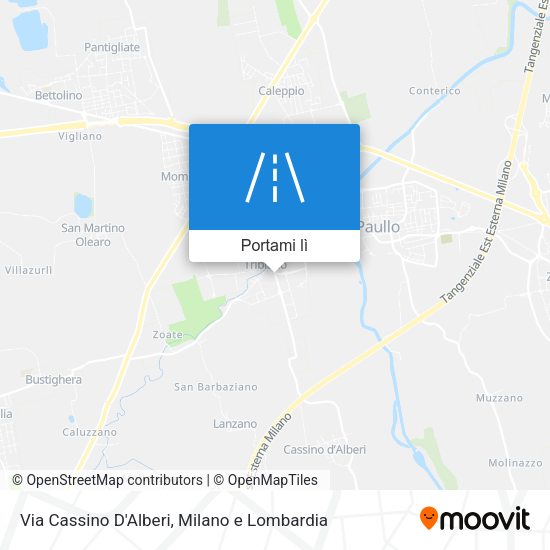 Mappa Via Cassino D'Alberi