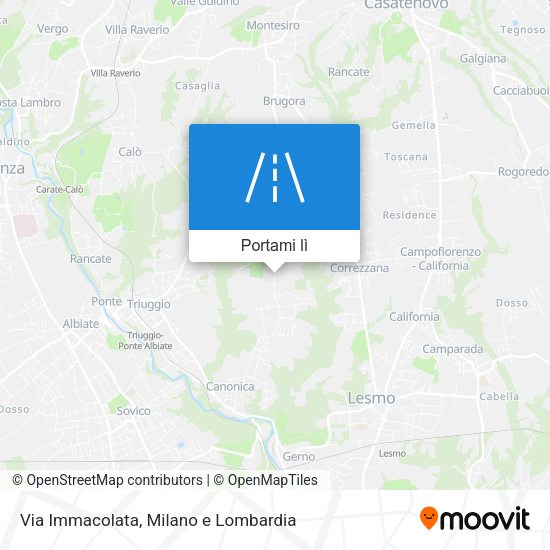 Mappa Via Immacolata