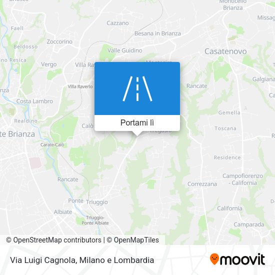 Mappa Via Luigi Cagnola
