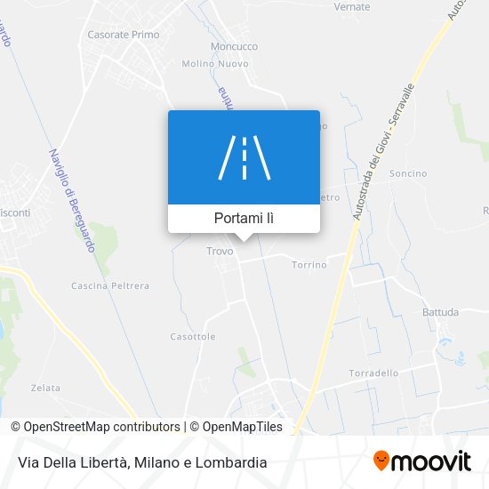 Mappa Via Della Libertà