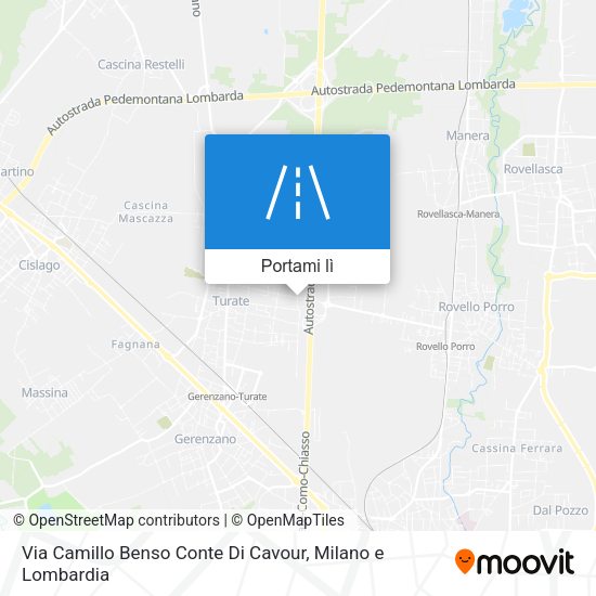Mappa Via Camillo Benso Conte Di Cavour