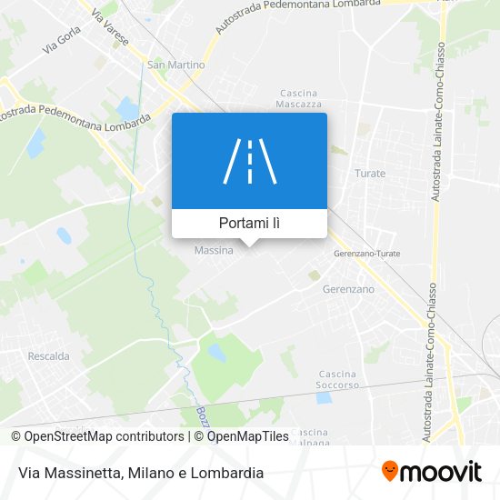 Mappa Via Massinetta