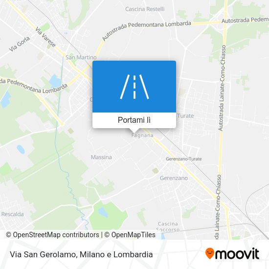 Mappa Via San Gerolamo