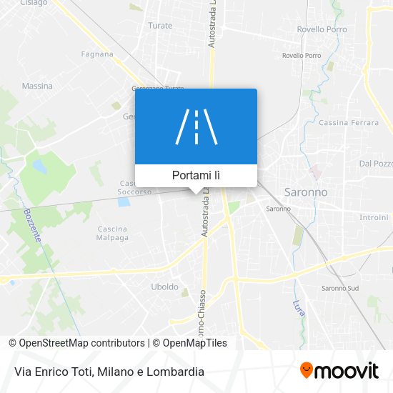 Mappa Via Enrico Toti