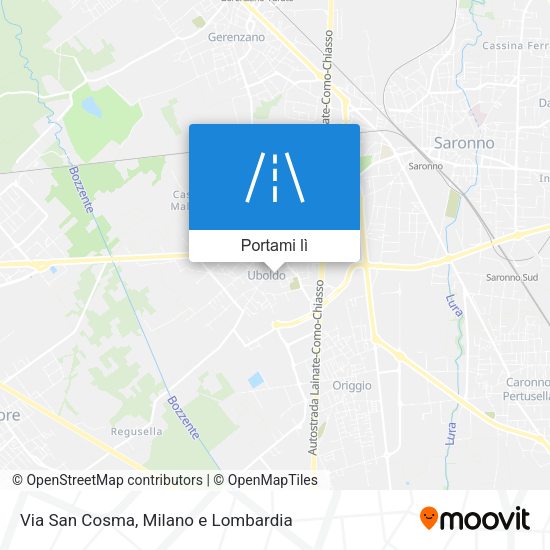 Mappa Via San Cosma