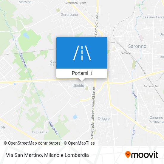 Mappa Via San Martino