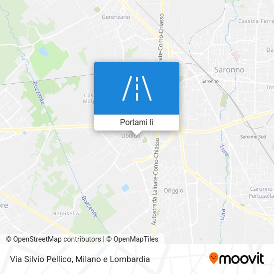 Mappa Via Silvio Pellico