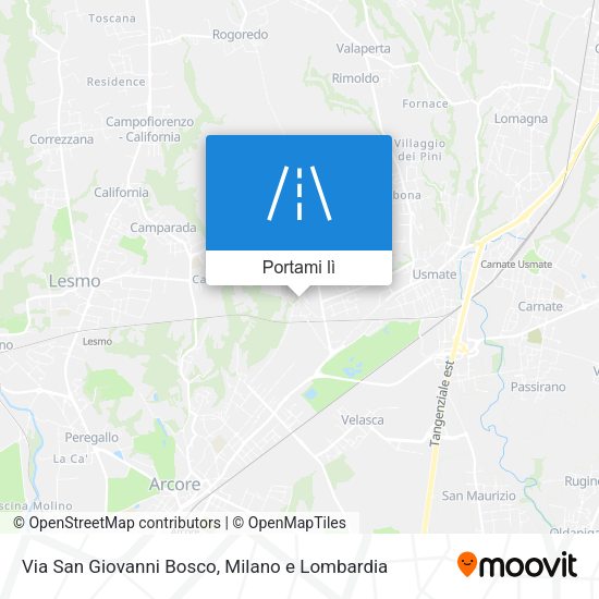 Mappa Via San Giovanni Bosco