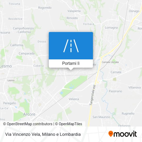 Mappa Via Vincenzo Vela