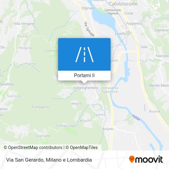 Mappa Via San Gerardo