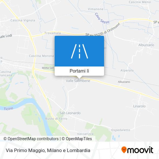 Mappa Via Primo Maggio
