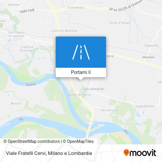 Mappa Viale Fratelli Cervi