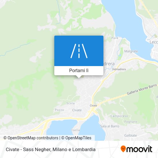 Mappa Civate - Sass Negher