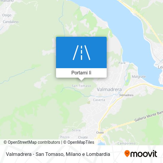 Mappa Valmadrera - San Tomaso