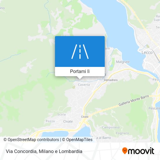 Mappa Via Concordia