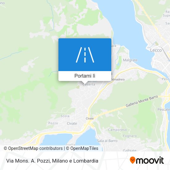 Mappa Via Mons. A. Pozzi