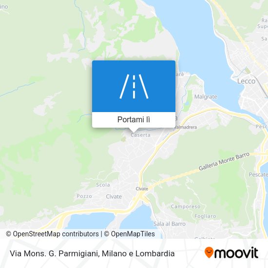 Mappa Via Mons. G. Parmigiani