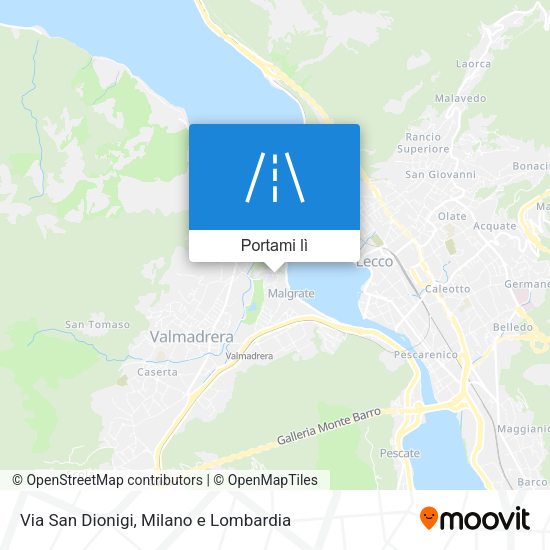 Mappa Via San Dionigi