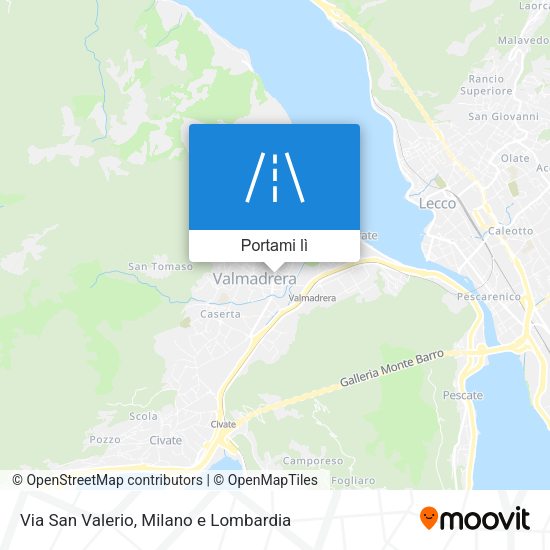 Mappa Via San Valerio