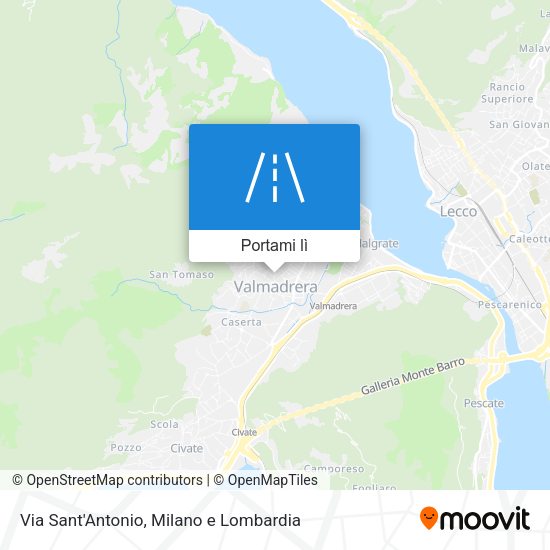 Mappa Via Sant'Antonio