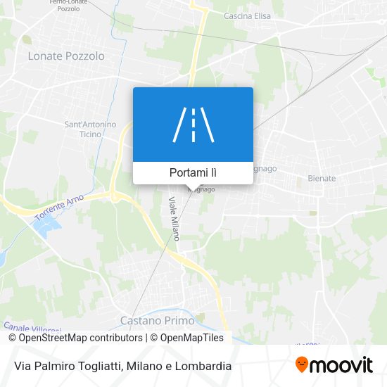 Mappa Via Palmiro Togliatti