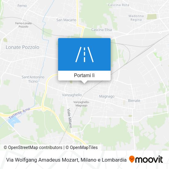 Mappa Via Wolfgang Amadeus Mozart