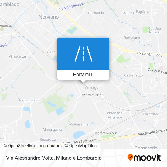 Mappa Via Alessandro Volta