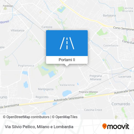 Mappa Via Silvio Pellico