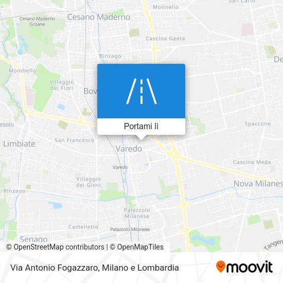 Mappa Via Antonio Fogazzaro
