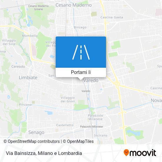 Mappa Via Bainsizza