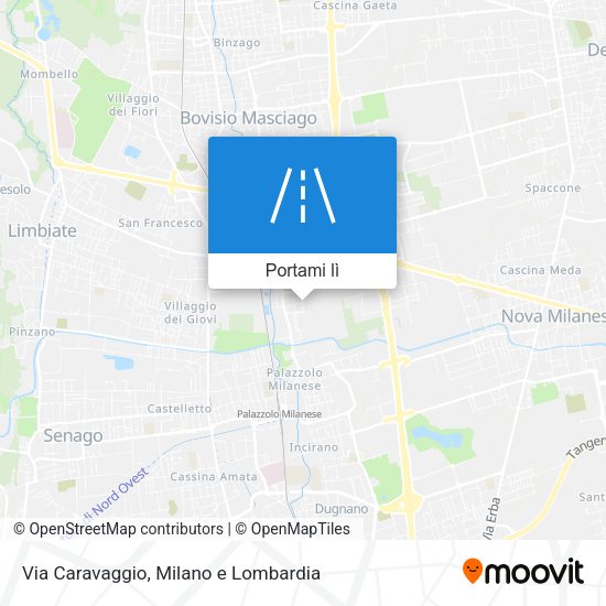 Mappa Via Caravaggio
