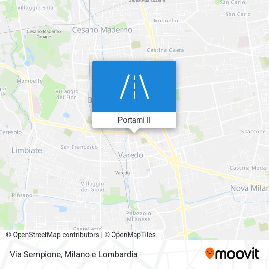 Mappa Via Sempione
