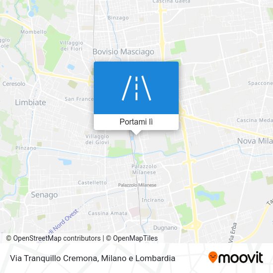 Mappa Via Tranquillo Cremona